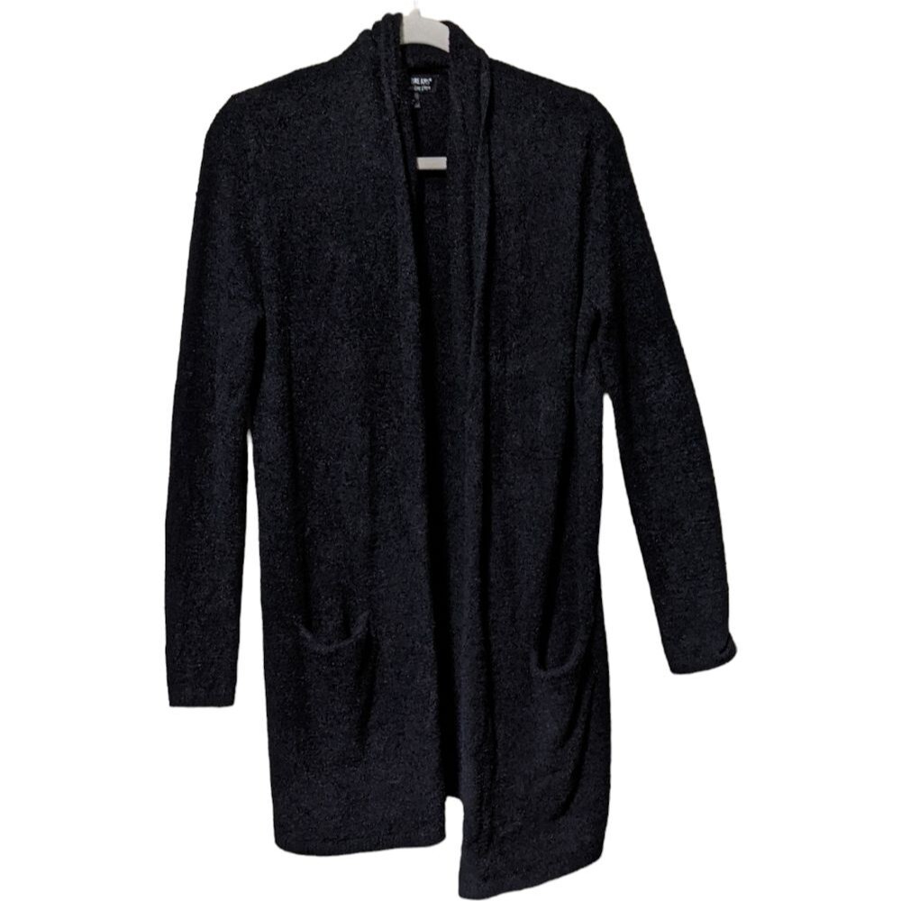 Barefoot Dreams CozyChic Lite Longline weekend Cardi black size Medium
